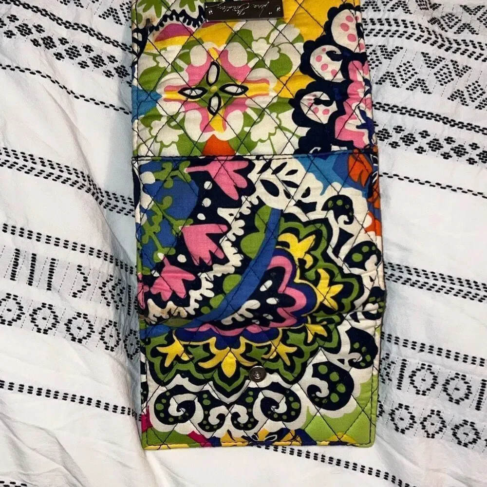 Vera Bradley Quilted Trifold Wallet – Colorful Floral Print - Picture 3 of 3